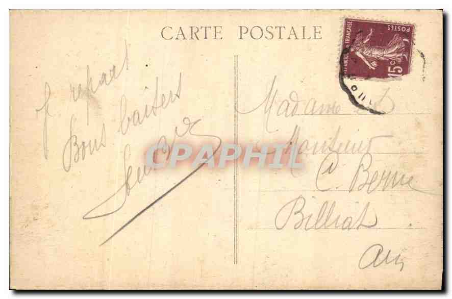 CPA Cherbourg Le Port de l'Est par grand vent du Nord  — Rückseite