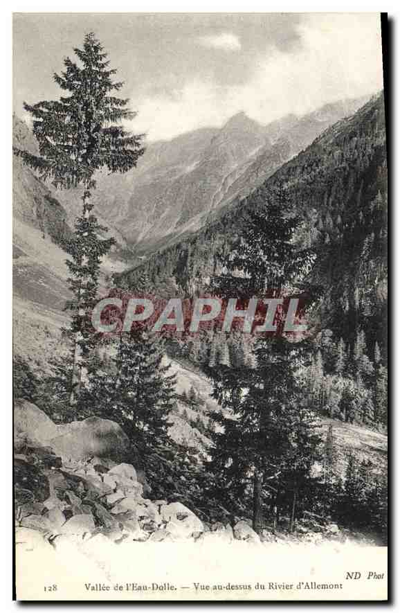 CPA Vallee de l'Eau Dolle Vue au dessus du Rivier d'Allemont 