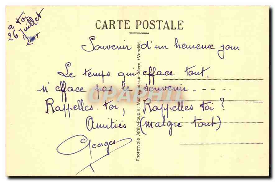 CPA Maillezais Vendee Eglise Abbatiale et Cathedrale de Maillezais  — Back