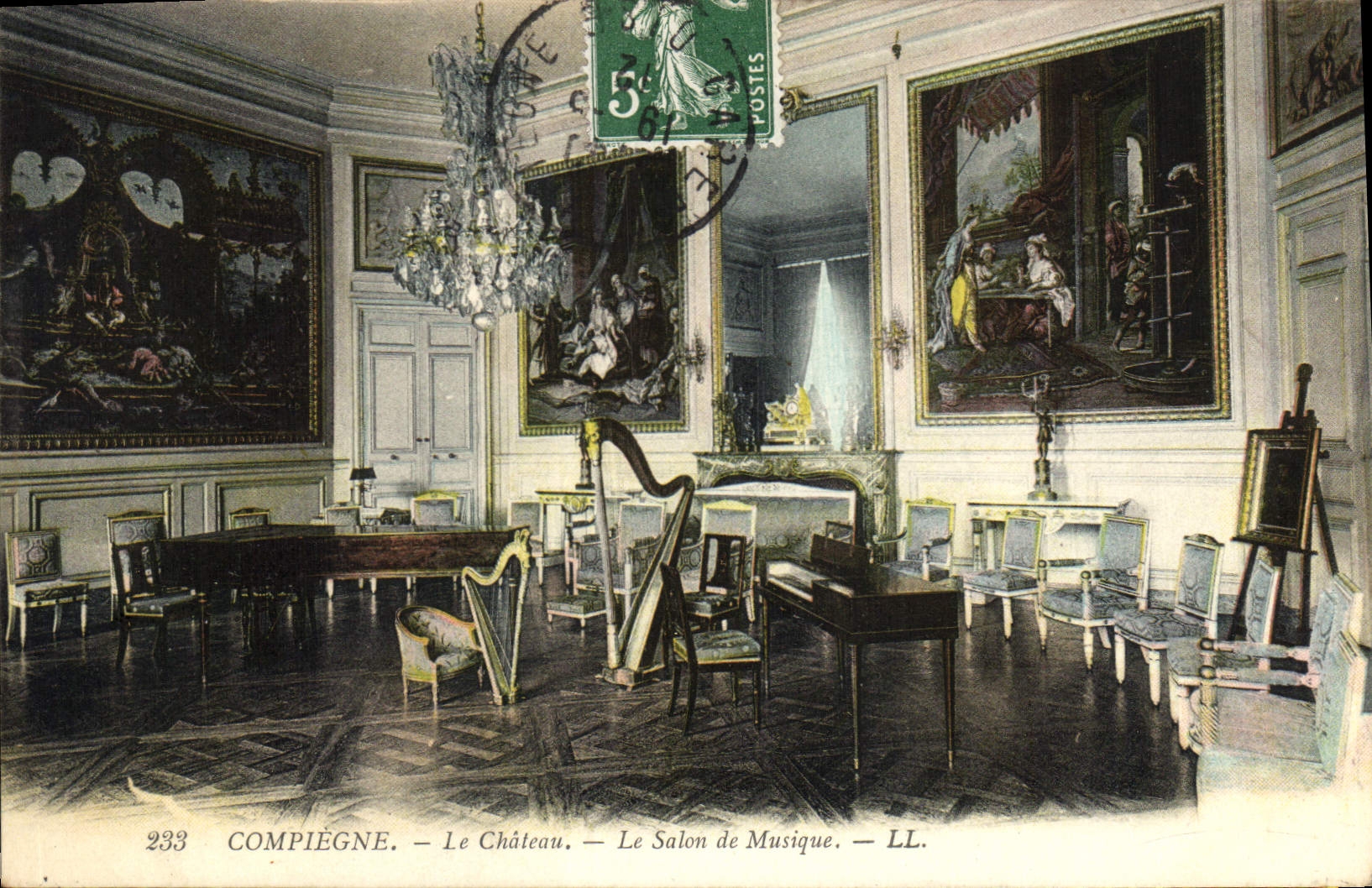 CPA Compiegne Le Chateau Le Salon de Musique 