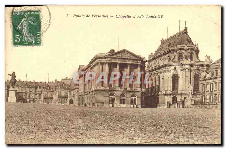 CPA Palais de Versailles Chapelle et Aile Louis XV 