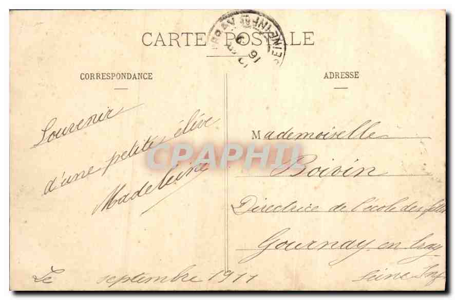 CPA Sevres Manufacture Nationale de porcelaine et Ecole d'Application de la Ceramique  — Rückseite