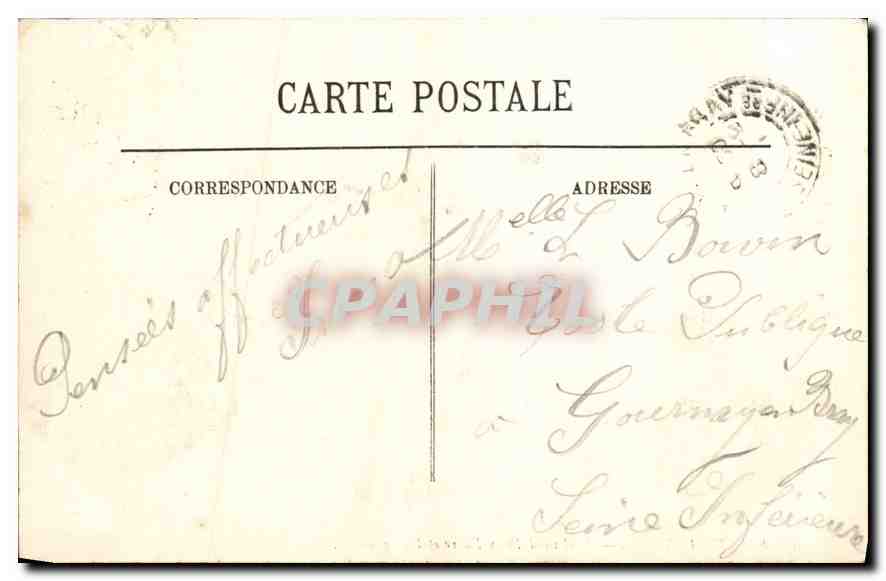 CPA Sainte Adresse Boulevard Felix Faure et Vue generale Tramway — Rückseite