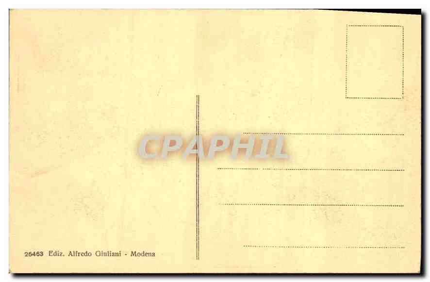 CPA Modena Giovanni Adorazione del Mazzoni  — Verso
