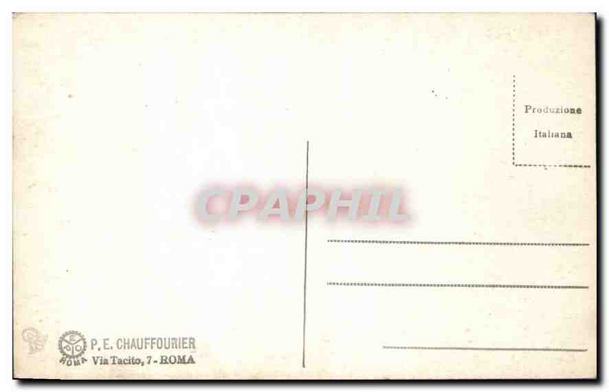 CPA Villa d'Este Le cento Fontane Tivoli — Verso