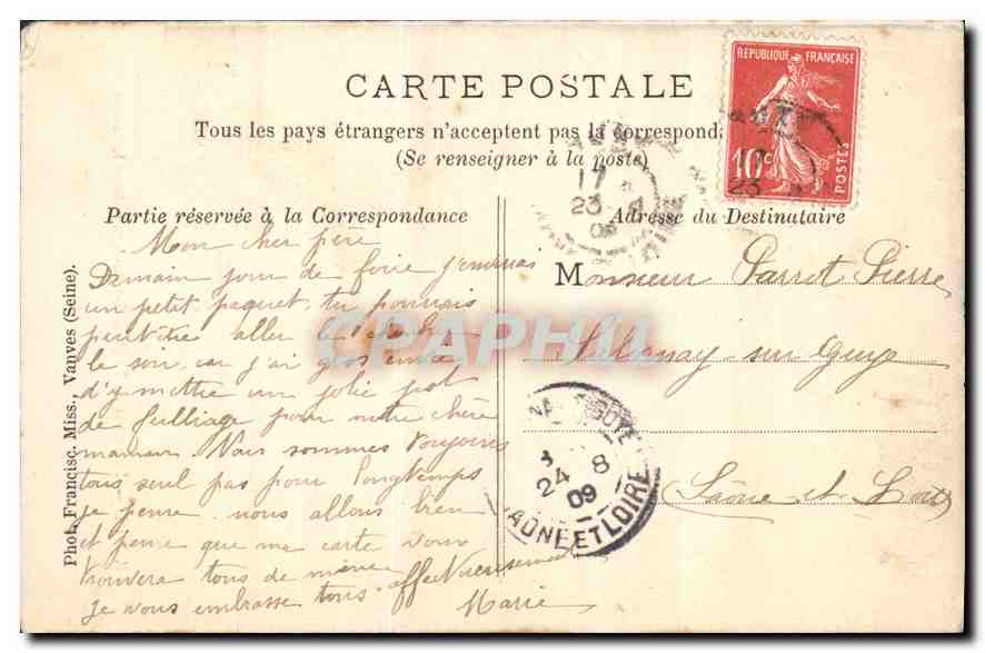 CPA Rome Interieur de l'eglise Sainte Agnes harl les murs  — Verso