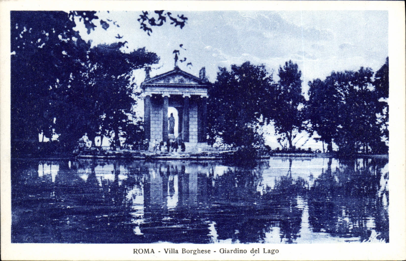 CPA Roma Villa Borghese Giardino del Lago 