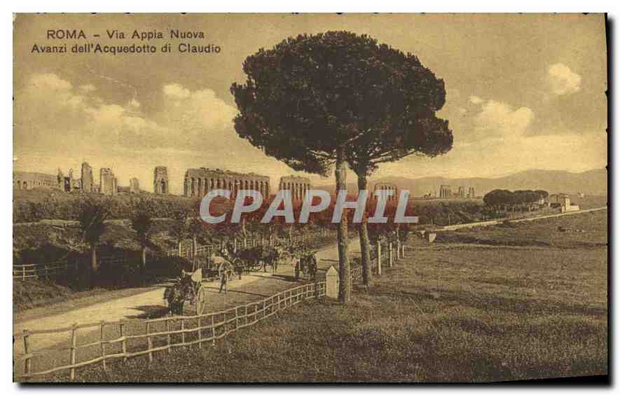 CPA Roma Via Appia Nuova Avanzi dell'Acquedotto di Claudio 