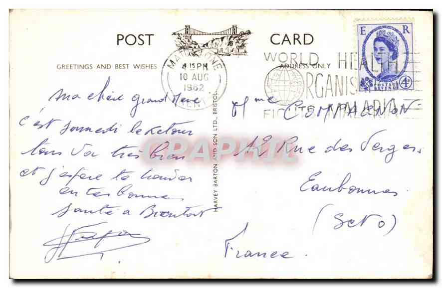 L'ancien marteau du forgeron à Gretna Green — éditeur C. 5545 — Back