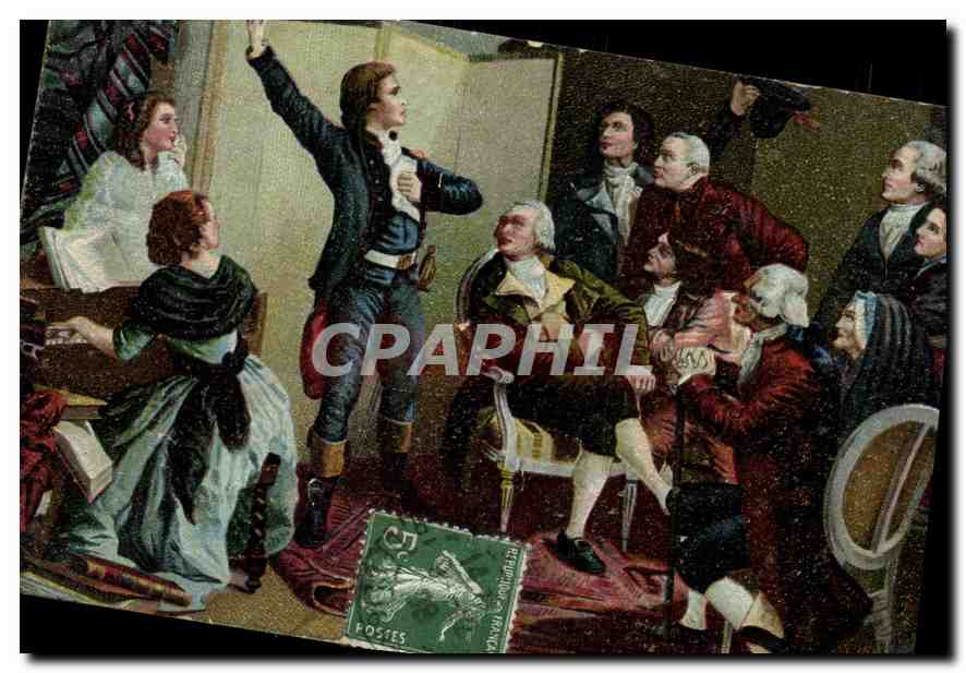 CPA Rouget de Lisle chantant La Marseillaise