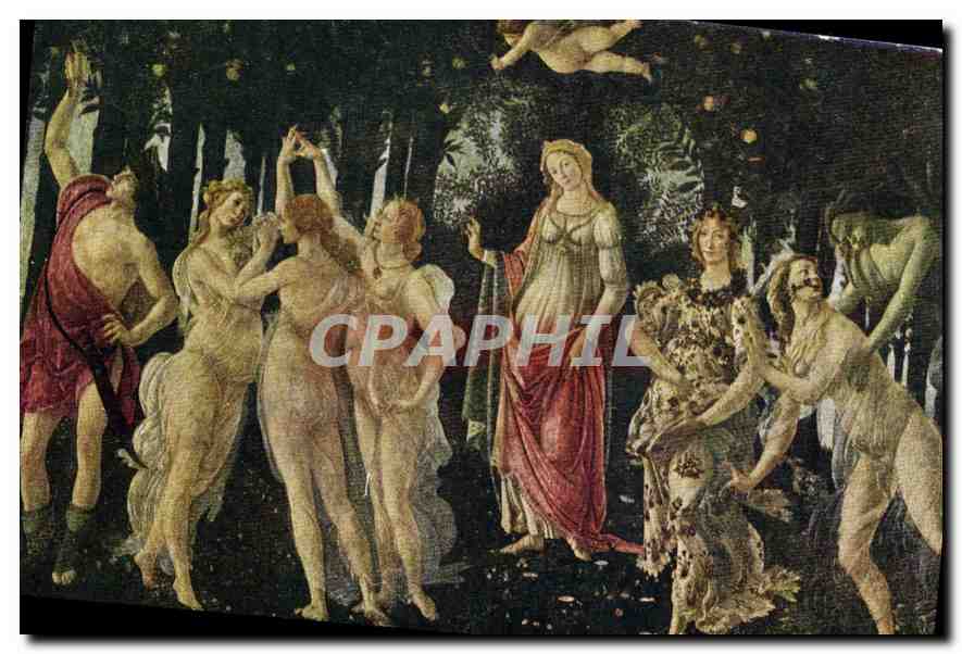 CPA Botticelli La Primavera Firenze Galeria degli 