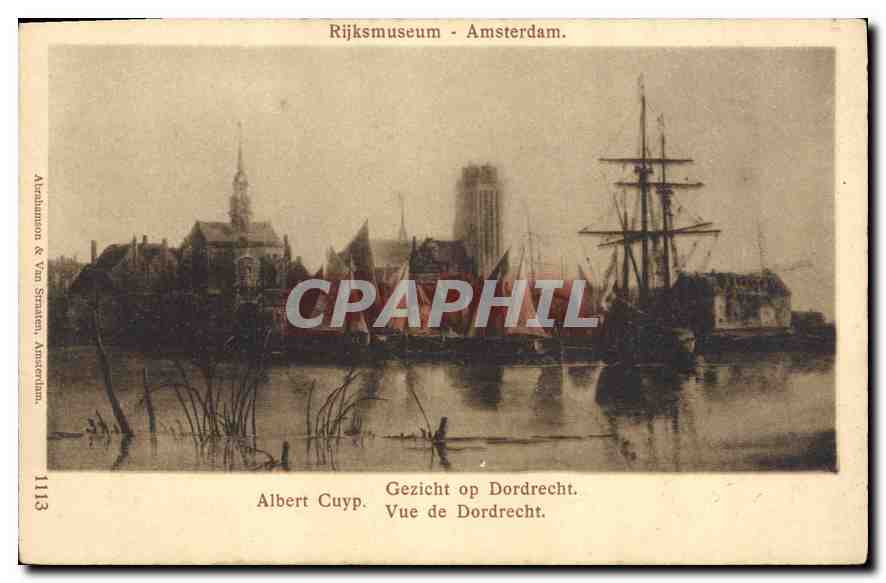 CPA Rijksemuseum Amsterdam Albert Cuyp Vue de Dordecht 