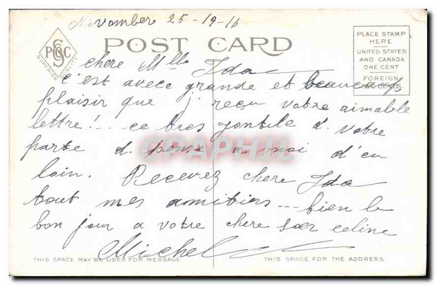 CPA Muses Welcoming geniue of Englightenment Boston Public Library  — Verso