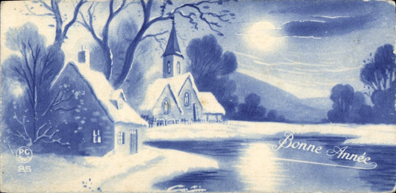 CPA Bonne annee