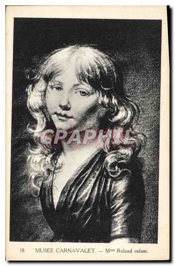 CPA Musee Carnavalet Mme Roland enfant 