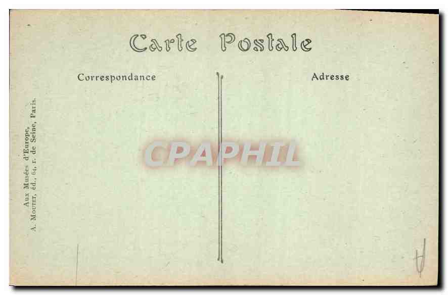 CPA Musee Carnavalet Mme Roland enfant  — Verso