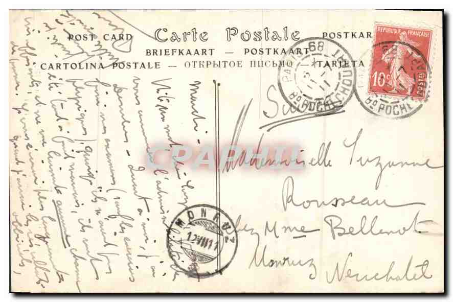CPA Musee de Versailles Roll Alfred Philippe  — Verso