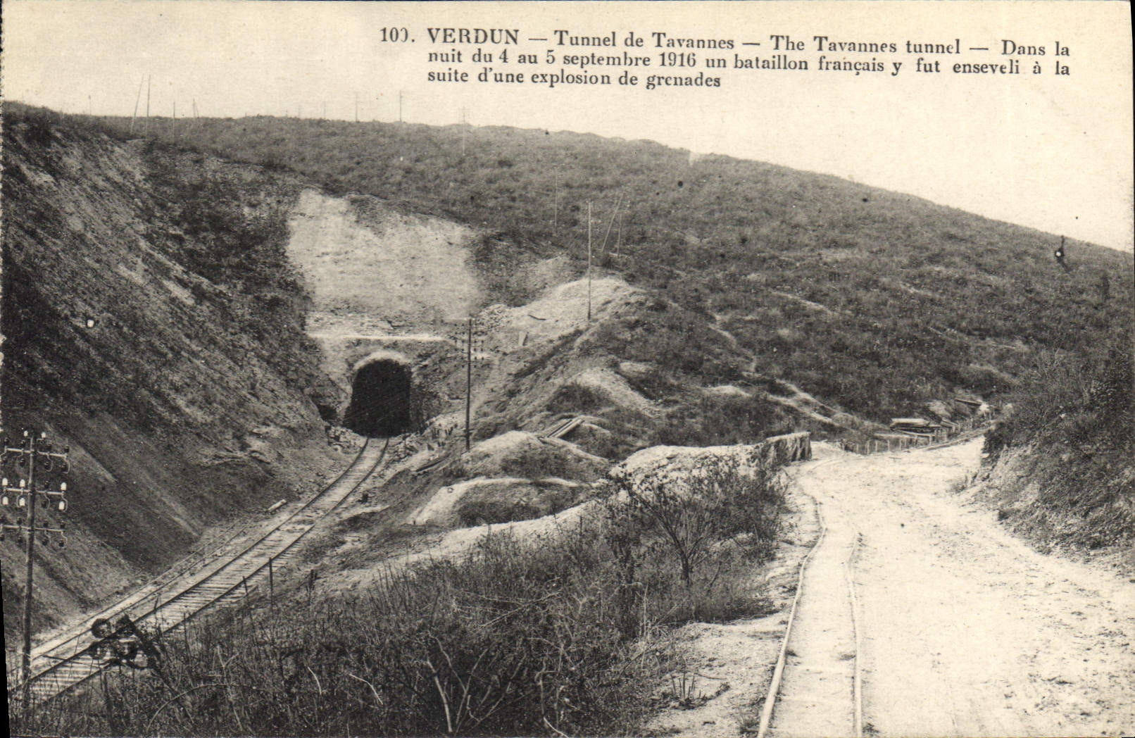 CPA Verdun Tunnel de Tavannes 