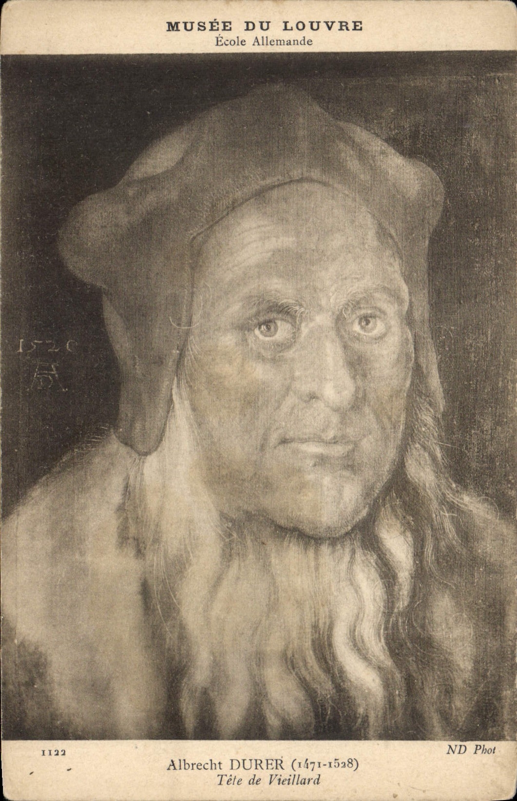 CPA Musee de Louvre Albrecht Duner Tete de Vieillard 