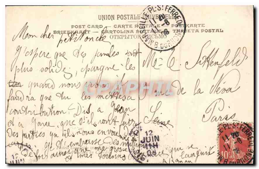 CPA Musee de Louvre Ecole Francaise Pastel de Chardin  — Rückseite