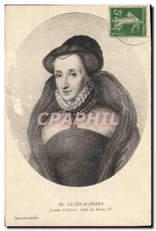 CPA Salies de Bearn Jeanne d'Albret Mere de Henri IV 