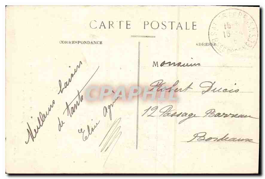 CPA Salies de Bearn Jeanne d'Albret Mere de Henri IV  — Rückseite
