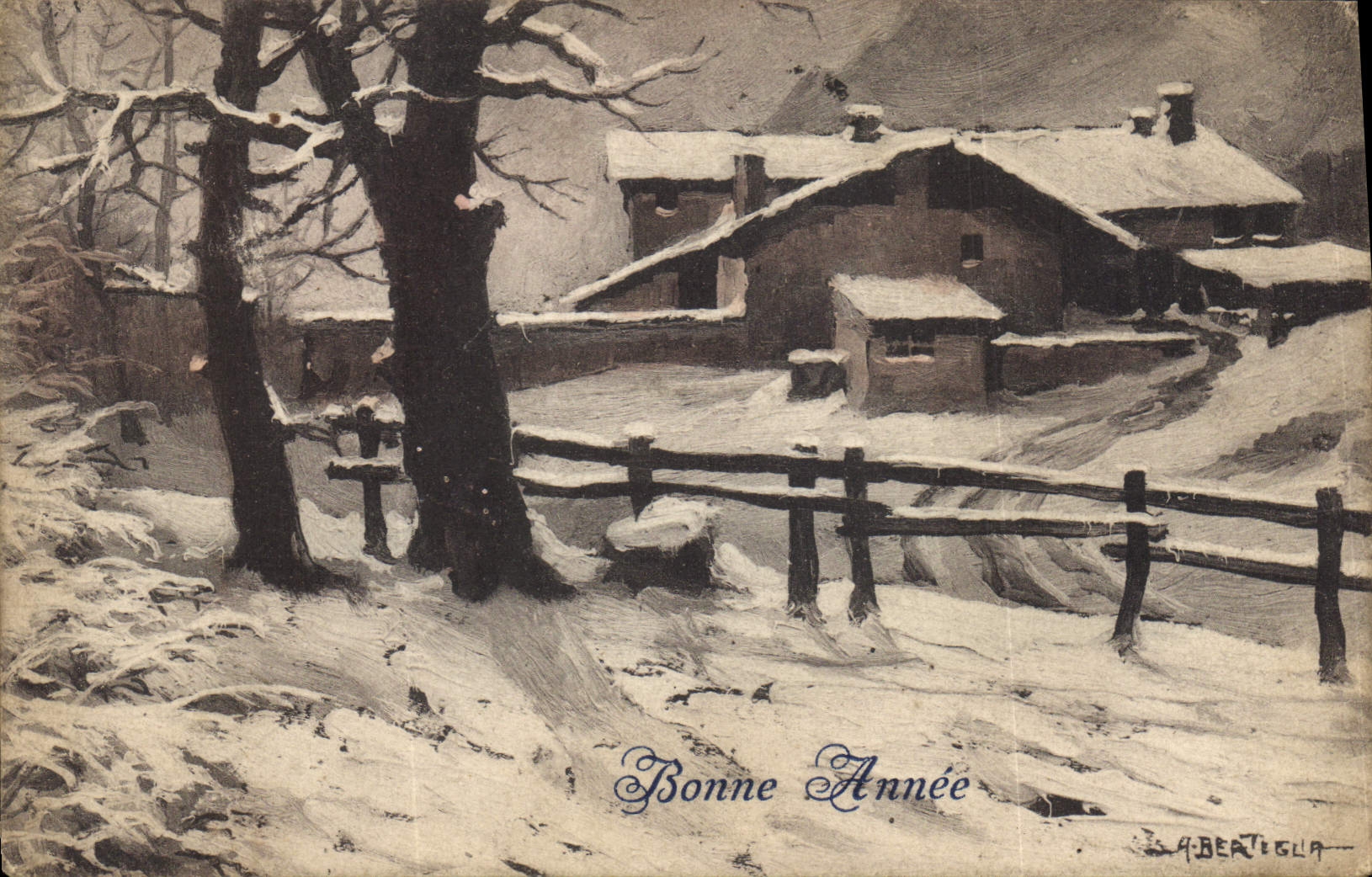 CPA Bonne annee