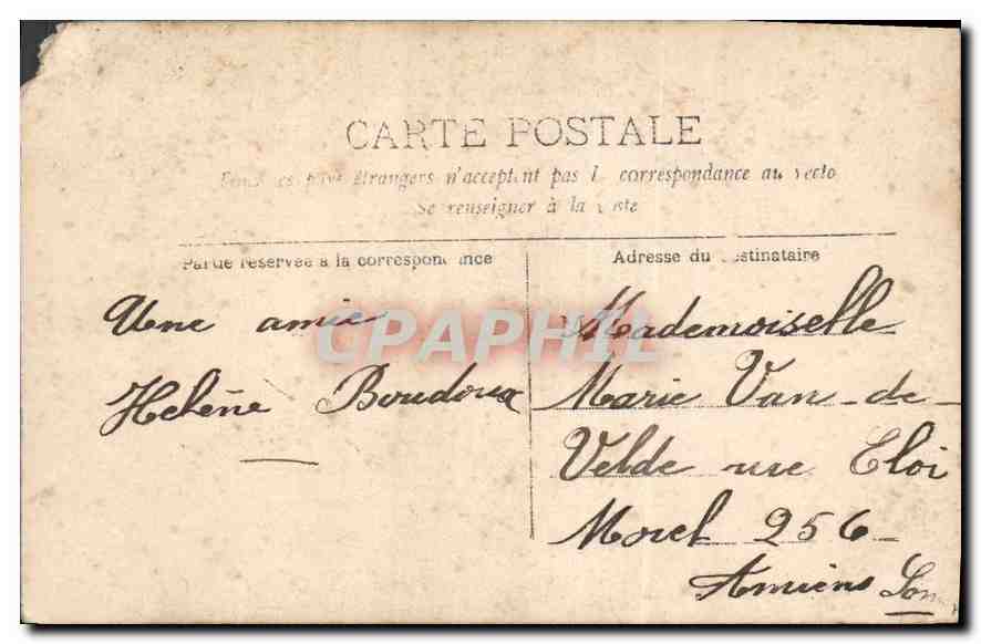 CPA Fantaisie Femme — Verso