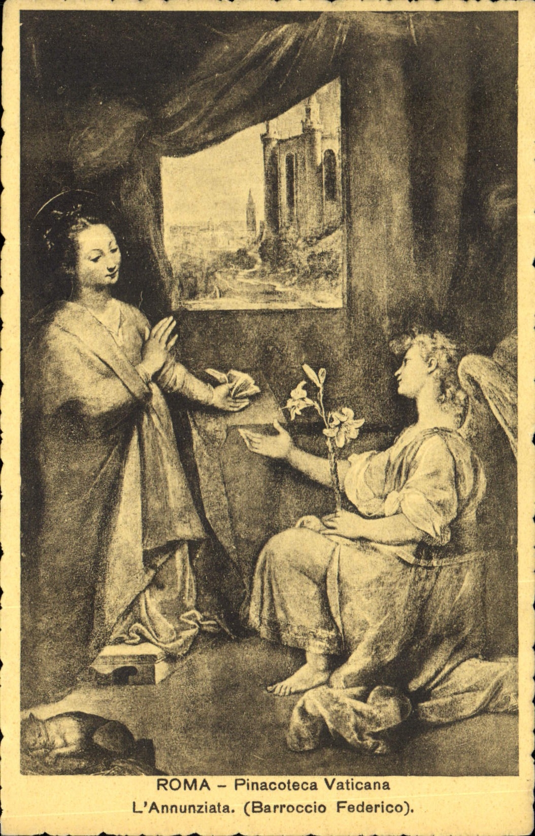 CPA Roma Pinacoteca Vaticana l'Annunziata Barroccio Federico 