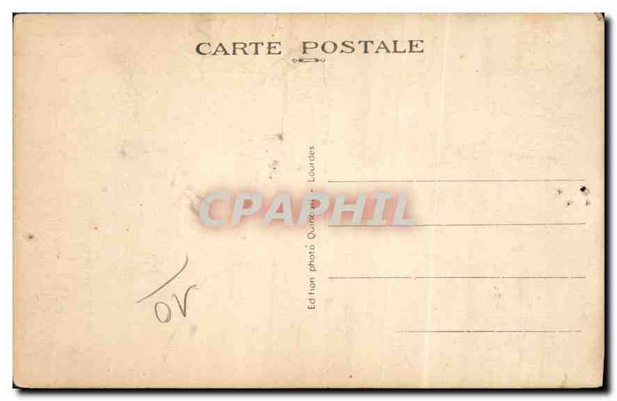 CPA Lourdes Sainte Bernatelle Sourbirous Son portrait authenlique  — Verso