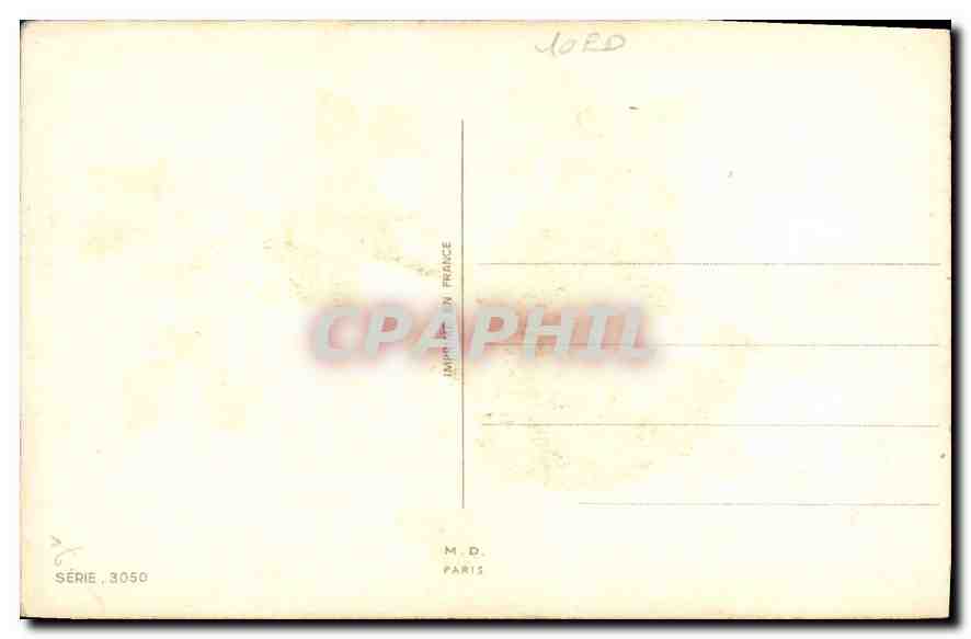 CPA Fantaisie Fleurs Fer a cheval — Rückseite