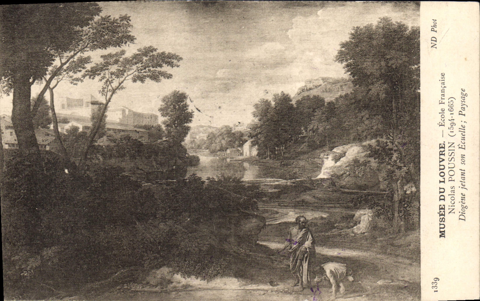 Diogène jetant son Écuelle — École Française — Nicolas Poussin (1594-1665) — Musée du Louvre