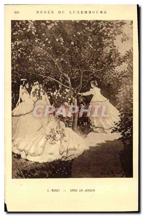 CPA Musee de Luxembourg Monet Dans un Jardin 