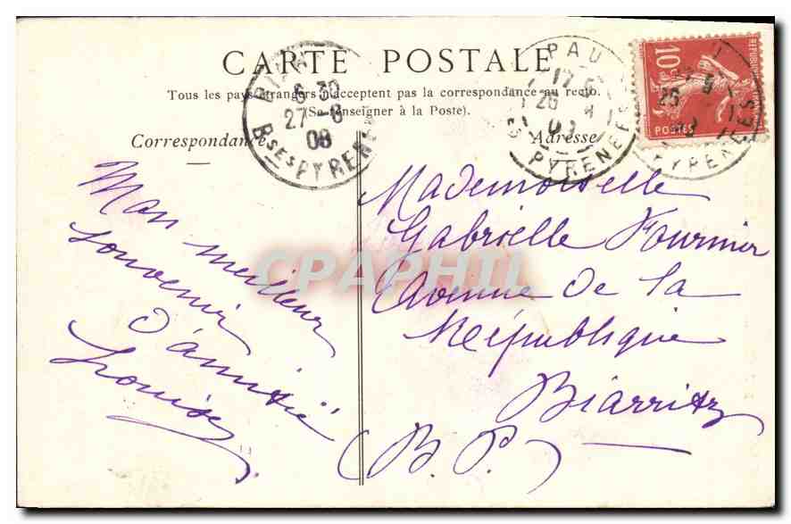 CPA Musee de Louvre Parter Jean Baptiste Joseph Reunionn de Comediens dans un Parc  — Rückseite