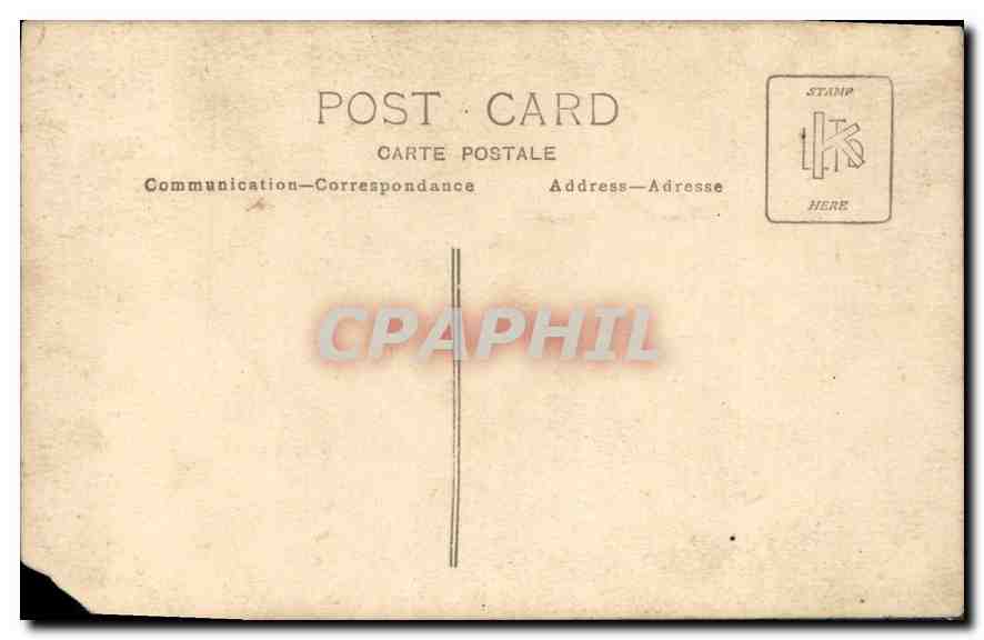 CARTE PHOTO Avion Aviation Homme — Rückseite