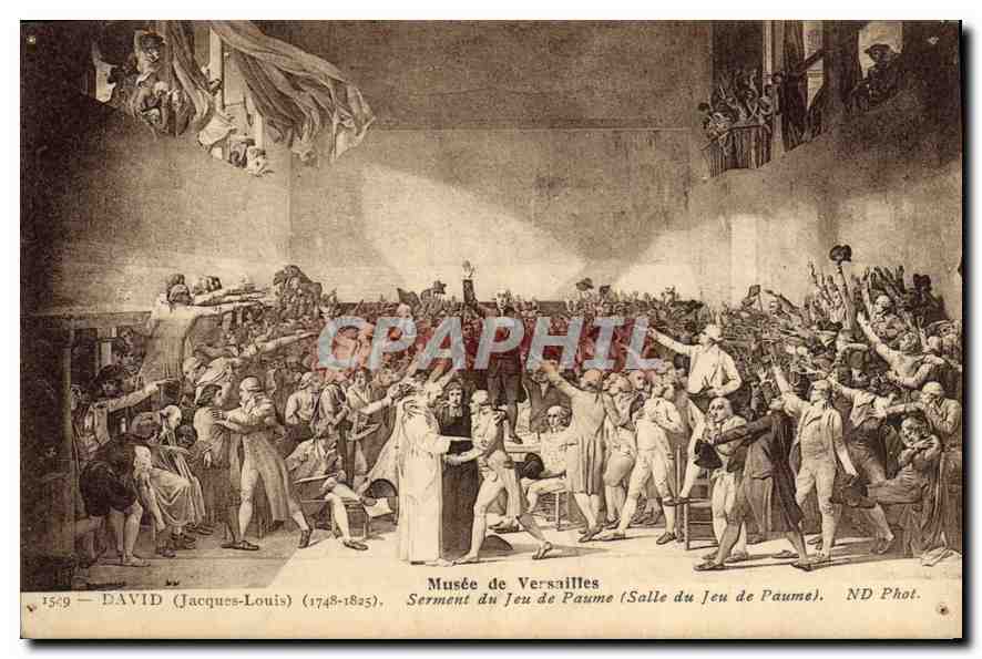 CPA Musee de Versailles David Jacques Louis Serment du Jeu de Paume Salle du Jeu de Paime 