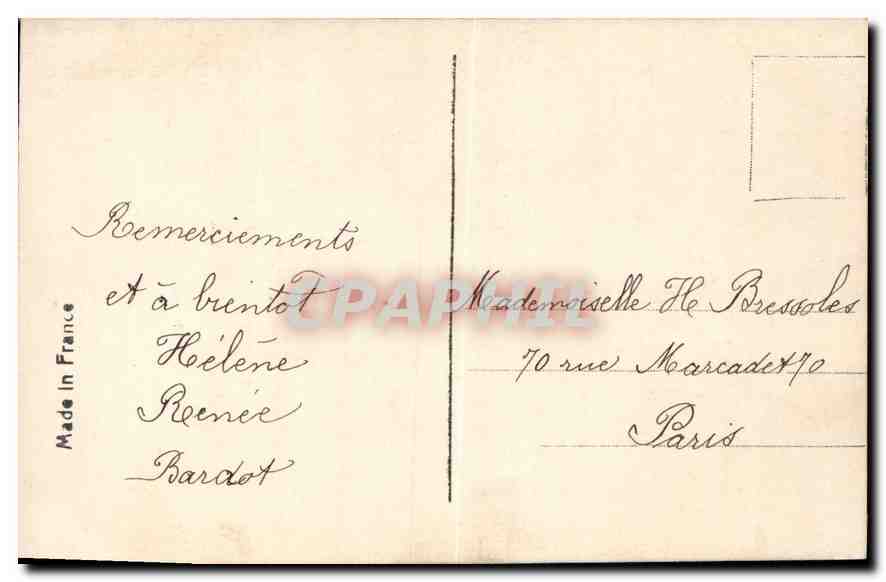 CPA Fantaisie Enfants — Rückseite