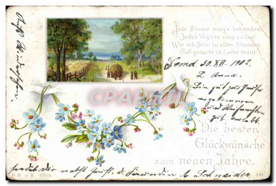CPA Fantaisie Fleurs