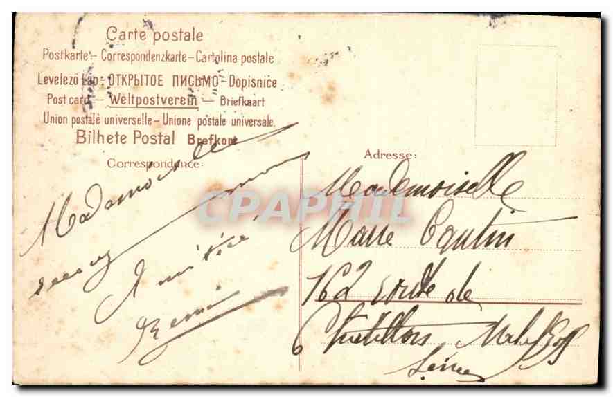 CPA Fantaisie Enfant — Rückseite