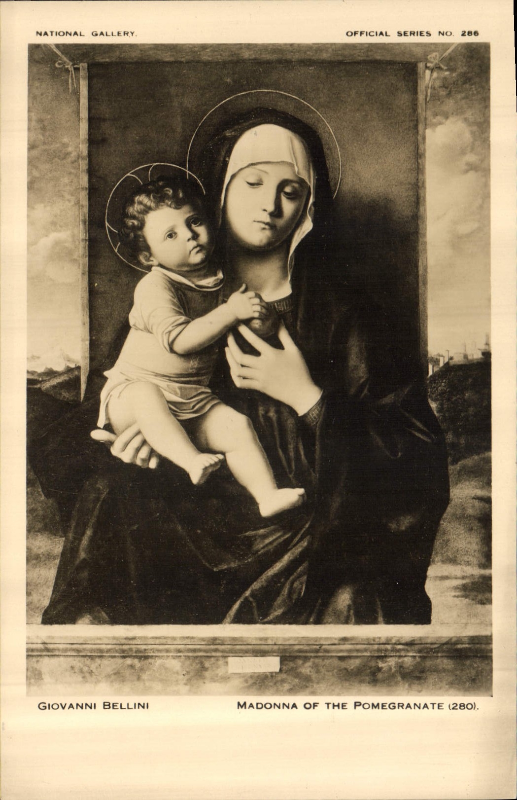 CPA National gallery Giovanni Bellini Madonna of the Pomegranate 