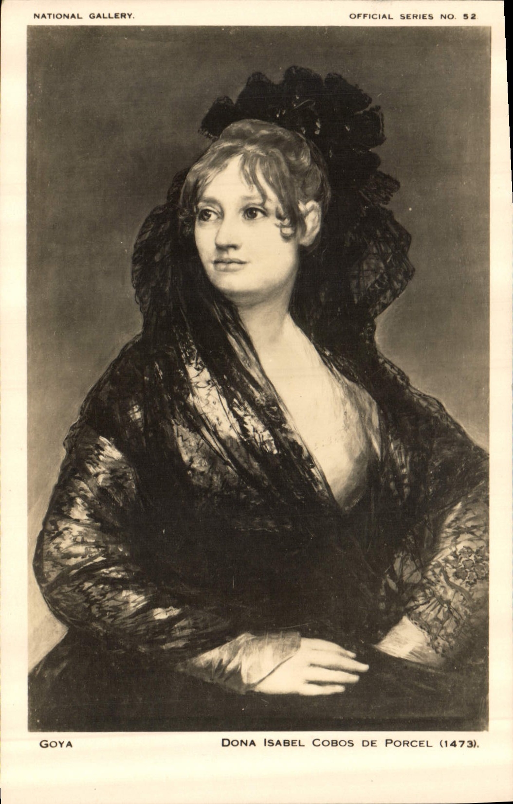 CPA National Gallery Goya Dona Isabel Cobos de Porcel 