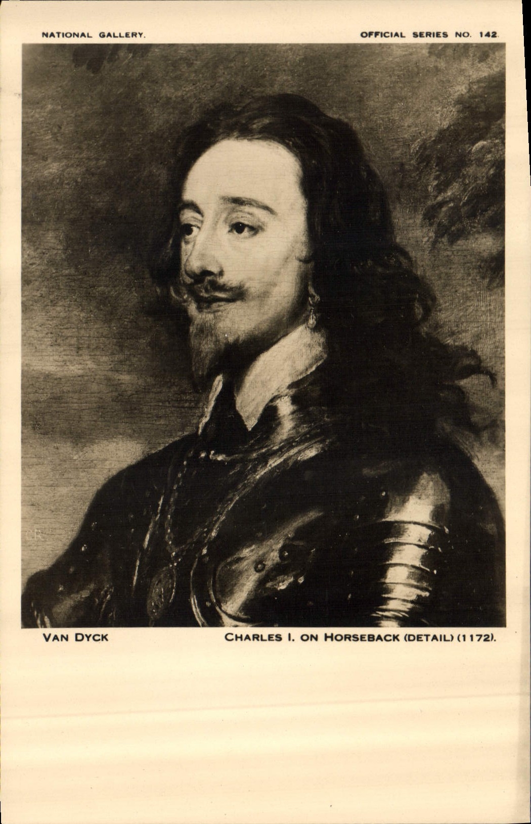 Charles I. on Horseback — détail — National Gallery, série officielle n°142