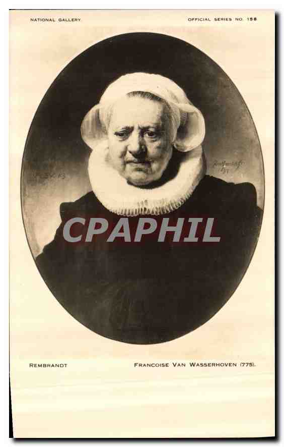CPA National Gallery Rembrandt Francoise Van Wasserhoven 