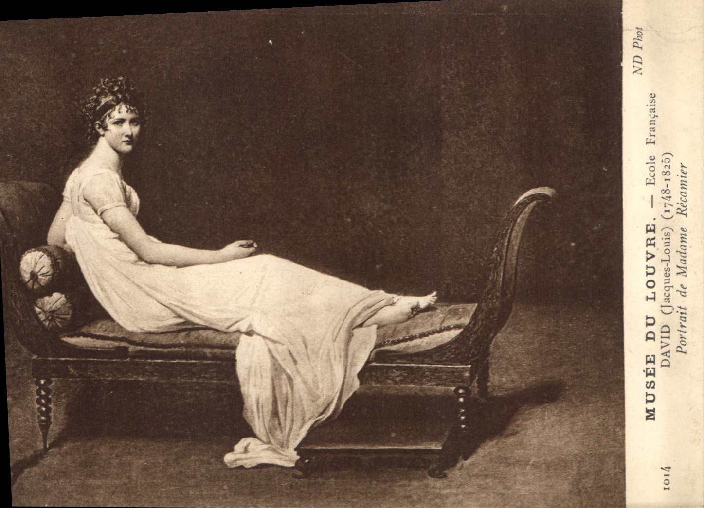 CPA Musee de Louvre Ecole Francaise David Jacques Louis Portrait de Madame 