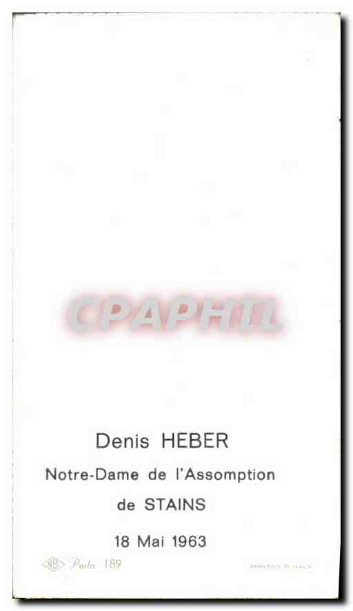 Image Denis Heber Notre Dame de l'Assomption de Stains  — Rückseite