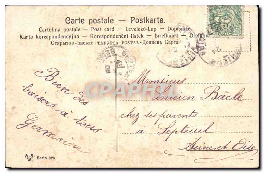 CPA Joyeux Noel — Rückseite
