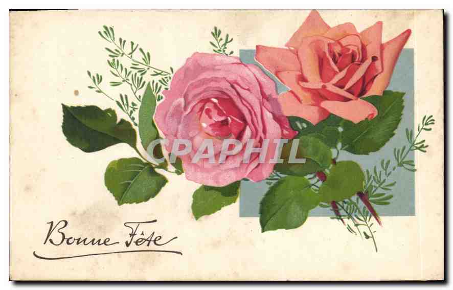 CPA Bonne Fete Fleurs