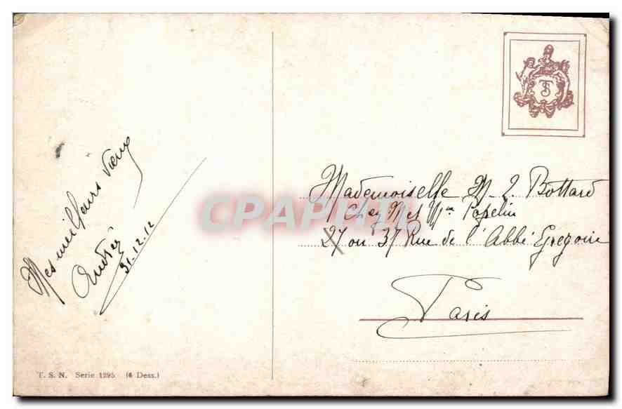 CPA Bonne Annee  — Rückseite