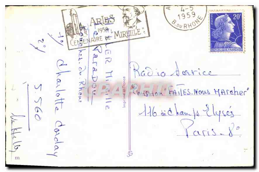 CPA Bonne Annee Fleurs — Rückseite