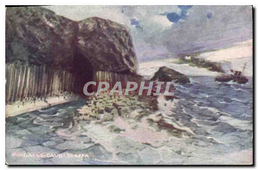 CPA Fingalls Cave Staffa 